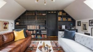 Library and desk